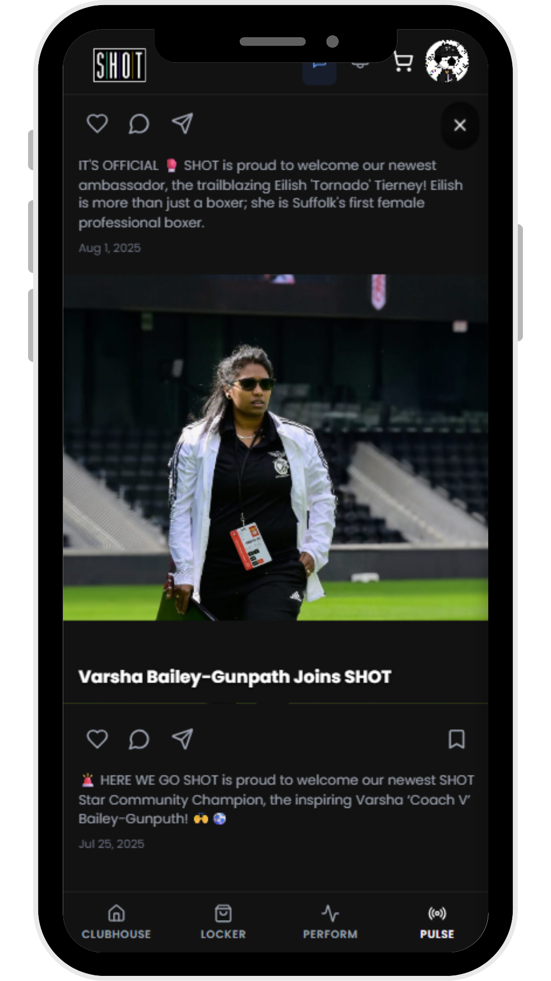 SHOT Clubhouse fan experience