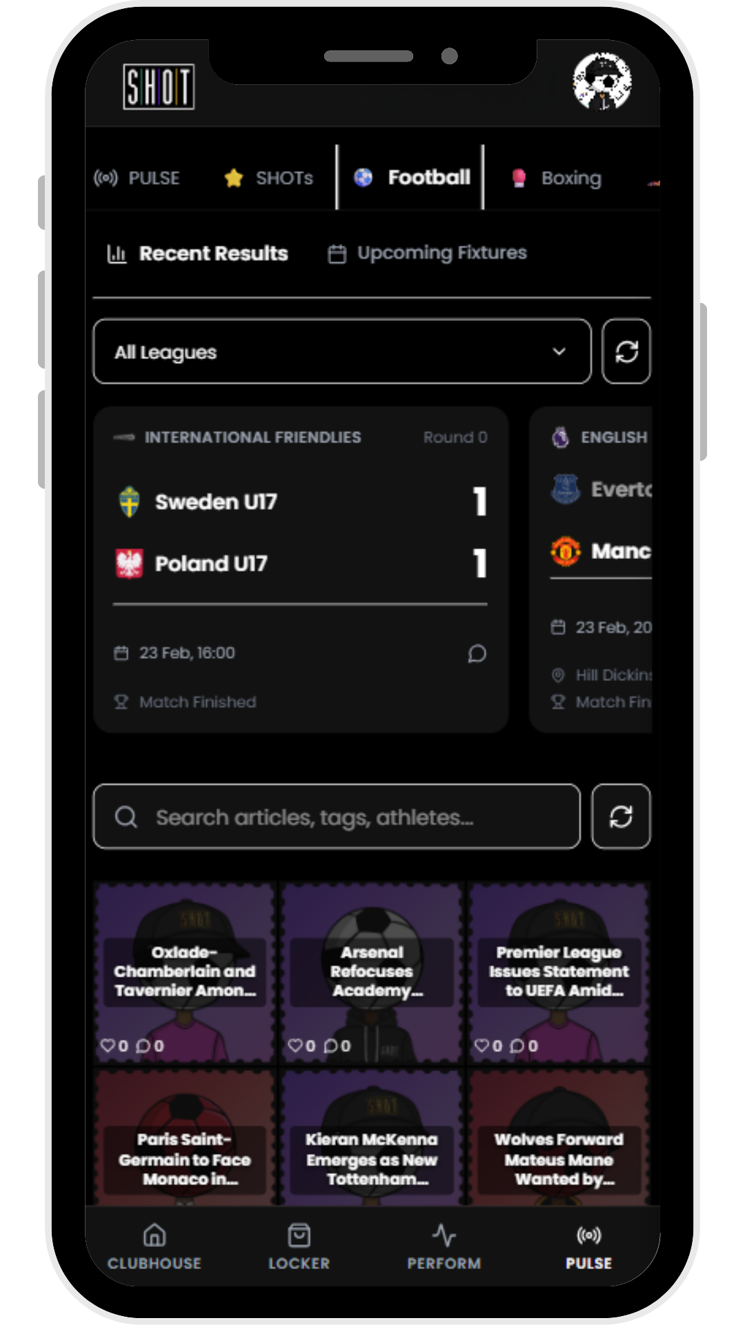 PULSE match centre
